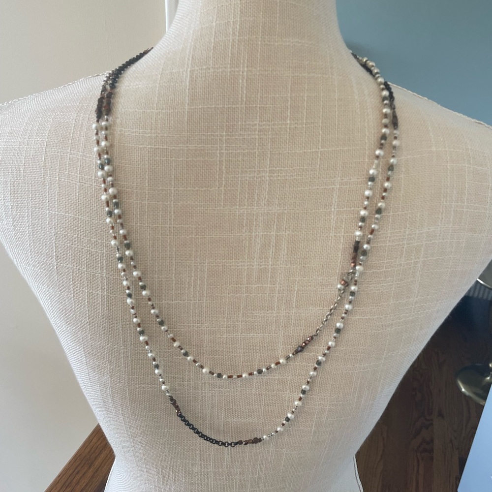 Silpada Magnificent Mile Pearl Necklace.